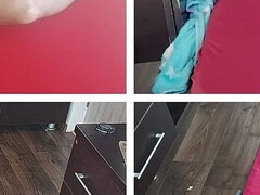 Enthousiasteling, Kont, Grote kont, Stel, Harig, Huisgemaakt, Latijnse vrouw, Kut duiken