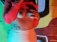 Sexy Flashing and Neon Night Fun