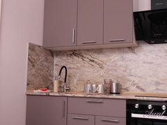 Amador amadora, Bundão, Loiroa, Europeu, Fêmea, Cozinha, Masturbação, Mãe gostosa