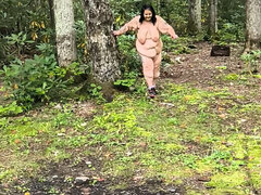 Amatööri, Iso kaunis nainen, Ruskeahiuksinen, Fetissi, Vanhempi, Ulkona, Roikkuvat tissit, Soolo