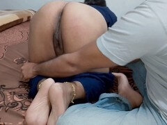 Step-mom's surprise visit to the hostel for step-son-in-law's pleasure