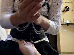 Sadomasochismus, Füsse, Fetisch, Fußfetisch, Massage, Realität, Russisch, Ehefrau