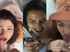 Kuřba, Brunetka, Pár, Na tvár, Homemade