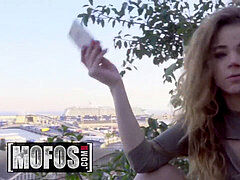 Gorgeous blonde Sabrina Spice fills her cunt with ample knob