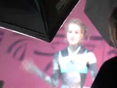 Behind the scenes with strongly tattooed thin female anuskatzz