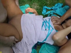 Blasen, Braunhaarige, Spermaladung, Gruppensex, Hardcore, Milf