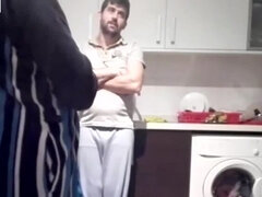 Amateur, Cul, Sucer une bite, Couple, Fait maison, Cuisine, Chatte, Nénés