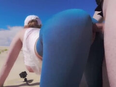 Kont, Grote mammen, Rondborstig, Gek, Fetisj, Buiten, Openbaar, Kut duiken