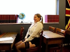 Marie X's Extra Sex Ed Lessons: Fingering, Masturbation, and Licking Orgasm in Classroom