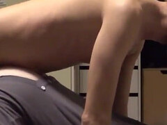 Amateur Boyfriends, Real Couple, Having Bareback Sex at Home