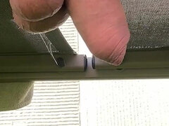 Rooftop Terrrace Tim Blesh Cumshot Under the Sunbed