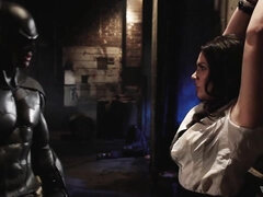 Gros cul, Gros seins, Sucer une bite, Bondage, En levrette, Fétiche, 2 femmes 1 homme, Latex