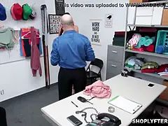 Shoplyfting Gia Vendetti c. to strip and humiliate herself infront of LP officer and then take his cock in her mouth before getting ANAL fucked!