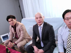 Aasialainen, Tyttö, Suihinotto, Ruskeahiuksinen, Kiinalainen, Pornotähti, Kolmen kimppa