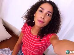 아마추어, 흑갈색 머리, 에보니, Hd, 수음, 혼자