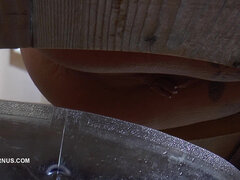 Leie, Ungarisch, Herrin, Pissen, Sklave, Abendanzug, Tätowierung, Toilette