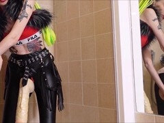 Analny, Z odbytu do ust, Skrajny, Femdom, Włoski, Mistress, Chudy, Strapon