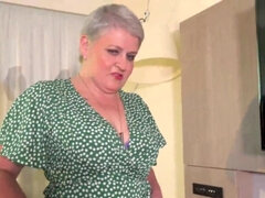 Britisk, Dildoen, Europeisk, Hd, Onani, Moden, Mamma, Strømper