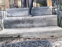 Amador amadora, Fetiche por pé, Maduroa, Ao ar livre cartaz de rua outdoor, Solo chão, Meias finas