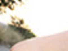 18, 美女, デカ尻, フェラチオ, チン, アウトドア, 公共, ティーン