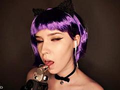 ASMR Neko Licking Mic  Kisses: Babe, Eporner  Solo Porn