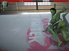Jennifer Walters VS She Hulk (Naked Fighter 3D)