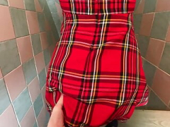 Leie, Blondine, Hundestellung, Deutsch, Strumpfhose, Pov, Muschi, Toilette