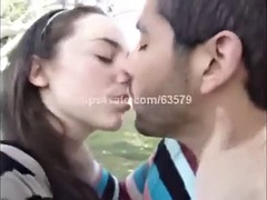 Beautiful french kiss