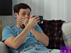 European babe Matty catches Peeping Stepbro  Demands to See His Cock - S27:E8