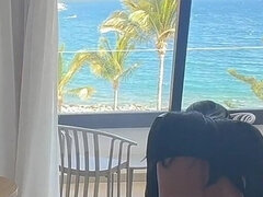 I Meet a Slutty Latina Tourist at the Pool. Sucked and Fucked by a Stranger in a Hotel at a Seaside Resort