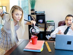 18, Stor kukk, Store pupper, Kukk suging, Bakfra, Kvinner mann, Tynn, Tenåring