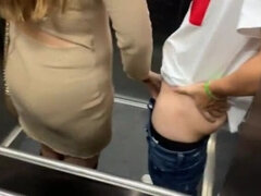 Neighbor Elevator Quickie: Natasha Bull Gets Caught Fucking in Public with Jayden Bull's Big Cock