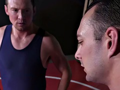 Wrestling jock cuntfucked by his friend