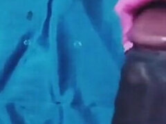 Satin Silk Handjob Porn - Cum on Saree - Satin Silky Pink Suit Rub on Dick Head (87)