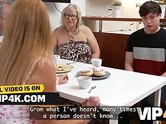 Vip4k. mature woman lures her friend's son-in-law and give him her butt-hole