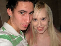 Sweetheart blonde with long-hair Teena fucked in the bathroom