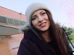 Italian Cutie Rides Knob At School 1 - Public Pickups