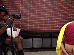 Cosplay IR stud fucked by black during sex session with cooking fetish