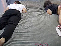 Leie, Schlafzimmer, Braunhaarige, Gehörnter ehemann, Spermaladung, Selbstgemacht, Höschen, Jungendliche (18+)