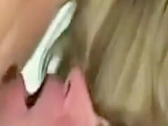 Blonde Big Titted MILF Aline Fucked by a Thick Cock in Her Hairy Pussy