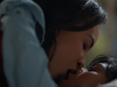 Asiatique, Beauté, Noir ébène, Hd, Interracial, Léchez, Seins naturels, Chatte