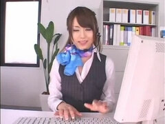 Hottest Japanese whore Akiho Yoshizawa in Crazy Solo Girl, Office JAV clip