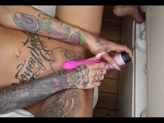 Duński, Europejski, Mamuśka, Chudy, Solo, Squirting, Tatuaż, Wibrator