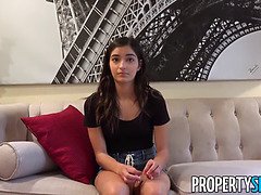Propertysex - hot teen tenant 4 months behind on rent pounds her landlord