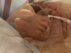 Amateur, Compilación, Corridas, Pies, Fetiche, Masturbacion con pies, Casero, Pov