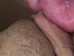 POV Close up Blowjob of a Big Aroused Clit