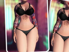 Tridimensional, Africano africana, Norte americano a