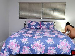 Amber Summer gets her tight pussy pounded by Isiah Maxwell's BBC all over the house