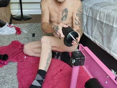 Leie, In den arsch, Grosser arsch, Britisch, Maschinenfick, Masturbation, Solo