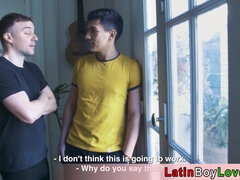 Amateur latin gay teen Jonas Matt begging for more cock